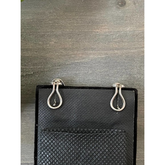 Vintage Turquoise Sterling Silver Earrings - Picture 5 of 8